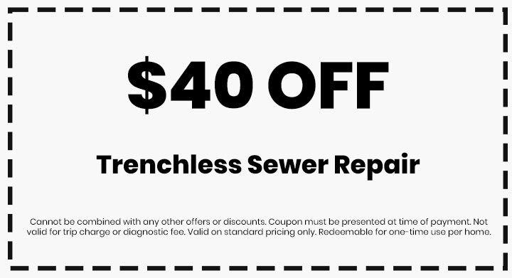 Clean flo plumbing sewer and drain Anderson SC plumber $40 off coupon trenchless sewer repair